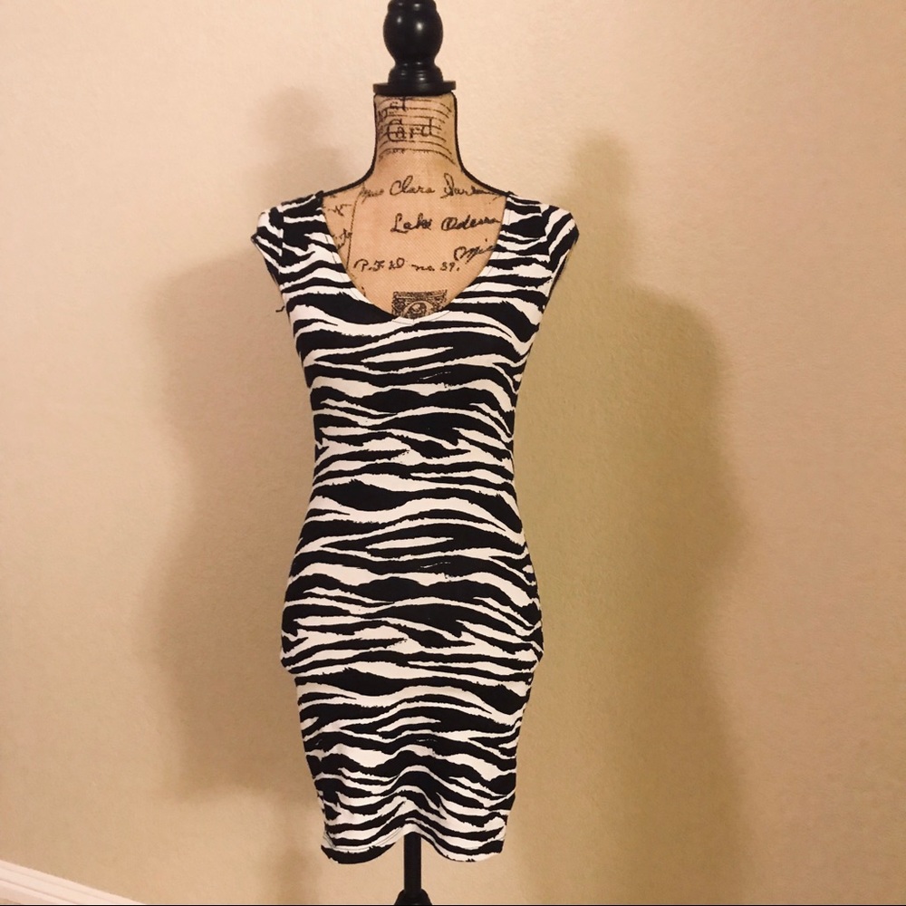 Forever21 Zebra print mini dress
